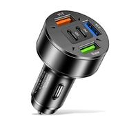 Caricabatteria da auto | Caricabatteria da auto USB super veloce USB tipo C adattatore multi-porte | 100W 3USB+2PD, tipo C Pd Ricarica super veloce presa del telefono cellulare in per la famiglia Tra