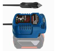 Caricabatteria da auto, caricatore rapido per batteria Bosch BAT622 BAT609, compatibile con 18 V Power for All Batterie, adattatore portatile, ingresso 12/24 V, uscita 18/21 V, 2 A (blu)