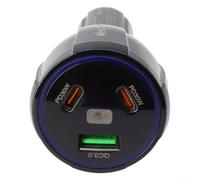 Caricabatteria da auto compatto da 90 W con protezione del circuito intelligente e indicatore LED per una ricarica rapida e sicura