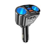 Caricabatteria da auto con doppia porta USB, splitter per presa accendisigari a 2 vie, DC12-24V 4,8A, lettore MP3 Bluetooth 5.0 con vivavoce