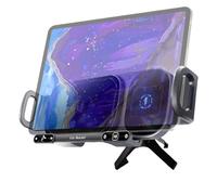 Caricabatteria da auto con morsetto automatico, supporto wireless per presa d'aria con doppia bobina di ricarica, supporto per telefono cellulare per cruscotto auto, supporto pieghevole, supporto per