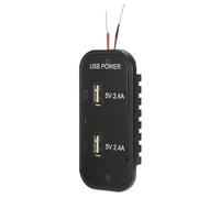 Caricabatteria da auto con ricarica rapida, adattatore portatile 12/24 V, caricatore USB e potente per veicoli, per autocarri e automobili, smartphone su strada tablet