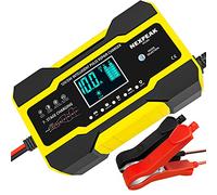 Caricabatteria da auto da 10 Amp, completamente automatico da 12 V e 24 V con compensazione della temperatura per batterie al piombo acido marino per auto,