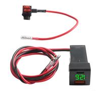 Caricabatteria da auto da 36 W con tecnologia QC3 0 e PD, doppia porta USB e display di tensione, per veicoli Toyota, compatibile con 12 V 24 V (verde)