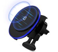 Caricabatteria da auto magnetico da 15 W per Samsung Galaxy S25 Ultra S25 Edge S25 Plus S24 FE Z Fold 6 Flip 6 S23 S22, adattatore wireless per presa d'aria per iPhone 16e 16 Pro Max 15