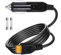 Caricabatteria da auto portatile da 12 V/24 V, adatto per Ecoflow Delta/River, Bluetti EB55, Anker 757/767 e XT60, compatibile con cavi accendisigari Ecoflow Wave 2