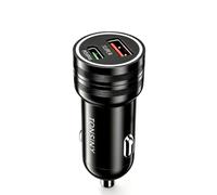 Caricabatteria da auto super veloce 25 W per Samsung S25 S24 S23 S22 Z Fold Flip 7 FE Ultra A56 A36 PD/PPS 40 W 2 porte USB C caricabatteria da auto per Tab S10 S9 FE+ A9 accendisigari Spina per