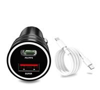 Caricabatteria da auto super veloce 25W per Samsung S25 S24 Z Fold Flip 7 FE Ultra A56 A36 PD/PPS 40W 2 porte USB C caricabatteria per auto per Tab S10 S9 A9 accendisigari Spina 12/24V (caricabatteria