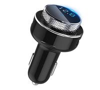 Caricabatteria da auto, trasmettitore di modulazione di frequenza bluetooth adattatore radio wireless per auto lettore musicale kit vivavoce, lettore MP3 QC3.0 caricabatteria da auto dual USB