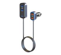 Caricabatteria da auto USB C - 75 W protezione contro il sovraccarico multiple porte sicura | Caricatore rapido USB C per auto - per telefono tablet SUV furgone berlina viaggio casa ufficio viaggio