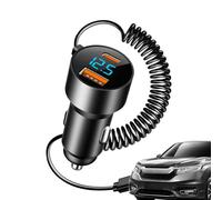 Caricabatteria da auto USB C a ricarica rapida - Adattatore di alimentazione di tipo C, presa USB a doppia porta | Adattatore accendisigari a doppia porta, accessorio auto compatto, stazione di