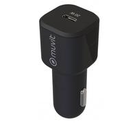 Caricabatteria da auto USB-C Muvit 20W Nero