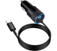 Caricabatteria da auto USB PD da 30 W con chip IC per il riconoscimento automatico dei dispositivi e la distribuzione adattiva dell'alimentazione nei veicoli (nero)