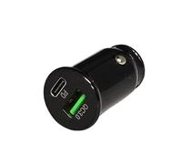 Caricabatteria da auto veloce a 2 porte USB con doppia presa adattatore 12v compatibile con Samsung, iPhone, iPad, iPod, universale - nero