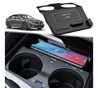 Caricabatteria da auto wireless per BMW Serie 5 G30 G31 Serie 6 GT 2018 2019 2020 Pannello accessori console centrale, ricarica rapida Qi 15W, per iPhone, qualsiasi telefono Qi