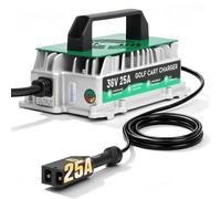 Caricabatteria da golf da 36 volt, 25A 1250W per il caricatore al piombo di | Con spina a D, 8 protezioni di sicurezza, impermeabile IP67, cavo da 4,6 m, caricabatterie da golf da 36 V completamente