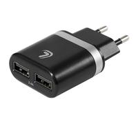 Caricabatteria da rete con 2 porte Usb - 2400 mA - 100/230V