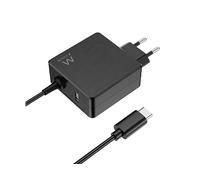 CARICABATTERIA DA RETE EWENT EW3978 per Notebook USB Type-C e 1 Porta USB-A con PD 65W da 65 W, Nero