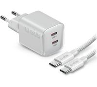 CARICABATTERIA DA RETE SBS LAKITTRGAN2C100WW Trasparente