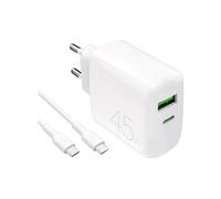 CARICABATTERIA DA RETE SBS PUTCUSBAC45WDYKCCWHI da 45 W, Bianco
