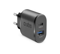 CARICABATTERIA DA RETE SBS TETRAVUSBTC2AFAST Nero