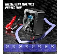 Caricabatteria di mantenimento intelligente per batteria per auto da 6 V 12 V 1,5 A per camper, auto, camion, moto, caricabatterie rapido, spina UE