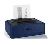 Caricabatteria doppio (USB) per Fuji NP-40 / Fujifilm Finepix F650 F700 Z1 Z2 Z3… / Samsung NV8… / Pentax Optio A10 A20 A30 - weitere kompatible Modelle v. lista!