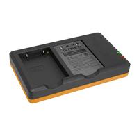 Caricabatteria doppio (USB) per Nikon EN-EL5 / Coolpix P500, P510, P520, P530 ... Cavo USB micro incluso (2 batterie simultaneamente caricabili)