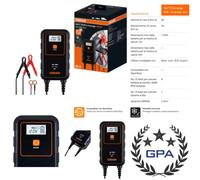 CARICABATTERIA E MANTENIMENTO OSRAM 906 AUTO MOTO E CAMION 6V/12V 6A