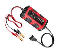 Caricabatteria e mantenitore per batteria auto, 1,5 A, 6 V/12 V, intelligente, automatico, caricabatterie compatto in ABS per auto, camion, moto, barca, e ATV