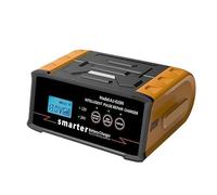 Caricabatteria For Auto 12V 24V Caricabatteria Intelligente Ad Alta Potenza Da 400W Trickle Smart Pulse Repair Car Truck Boat Moto(Orange)