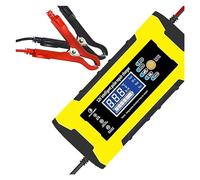 Caricabatteria For Auto Completamente Automatico 7-Stage 12V 10A / 24V 5A Riparazione Di Impulsi Ricarica Rapida Intelligente For Display LCD Al Piombo Ricarica Di Precisione(YELLOW)