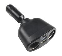 Caricabatteria for auto USB doppio nero Display Attrezzatura LED digitale multifunzionale PD Parti di ricarica rapida Presa 12V/24V