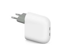 CARICABATTERIA GOOGLE Flex Dual Port USB-C da 67W, Bianco