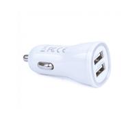 Caricabatteria INF da auto 5V / 2.4A Dual USB con LED Bianco