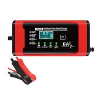 Caricabatteria intelligente for auto 12V6A, unità di ricarica for batterie for e moto, display LCD for riparazione al piombo LiFePO4 da 14,6 V Controllo dello stato della batteria
