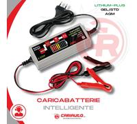 Caricabatteria intelligente per LITIO-AGM-GEL/STD 12V 3,8A Mantenimento Carica