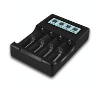 Caricabatteria Micro USB a 4 slot per batteria agli ioni di litio da 3,7 V, con