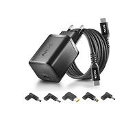 NGS Bud 65W-L - Pack Caricatore USB-C GaN 65W + Cavo 1,5 m + 5 Spine per Laptop Lenovo - Compatto e Portatile - Materiali GaN Ignifughi - Ricarica Rapida e Sicura
