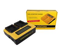 Caricabatteria Patona rapido DUAL LCD per Sony HDR-PJ270E,HDR-PJ405,HDR-PJ410