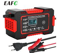 12V 8A 12V 6A caricabatteria per auto intelligente riparazione a impulsi avvio automatico caricabatterie rapido batterie al piombo per camion moto
