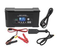 Caricabatteria per auto, 36 V, 18 A, caricatore rapido e completamente automatico, con ventola integrata per auto, moto e golf cart