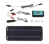 Caricabatteria Per Auto A Pannello Solare - Portatile 20W 12V/24V, Mantenitore Di Batteria A Energia Solare Impermeabile, Kit Di Ricarica A Pannello Per Auto, Moto, Camion, Trattori, Motoslitte, Caric