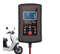 Caricabatteria per auto, caricabatterie da 12 V 6 V | 12 V 6 V Automatic Smart Battery RETEPER,dispositivo di ricarica con display LCD, per ciclo, desolfatore automatico per camion, camper.
