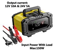 Caricabatteria per Auto FOXSUR FPT-200 12V 20A E 24V 10A per Riparazione Batteri