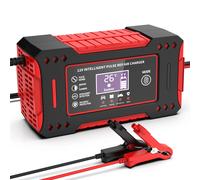 Caricabatteria per auto intelligente 6A 12V Unità di ricarica per batteria per auto e moto Display LCD per riparazione batteria al piombo