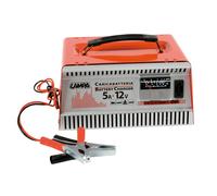 CARICABATTERIA PER AUTO MOTO PINZE MORSETTI AMPEROMETRO AVVIATORE BATTERIE 230V