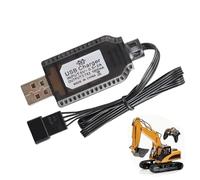 Caricabatteria per drone, 7,4 V, 1000 mA, cavo di ricarica veloce per batteria giocattolo, cavo di ricarica portatile per giocattolo con design spia, adatta automaticamente il caricabatterie per droni