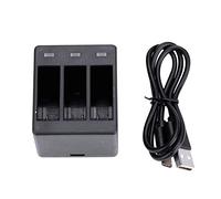 Caricabatteria portatile a 3 canali per fotocamera 5/6 Action Camera
