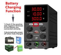 Caricabatteria professionale da laboratorio alimentatore cc 30V 60V 120V uscita OCP da laboratorio regolabile caricatore per veicoli elettrici 12V 10A psd alimentatore da banco